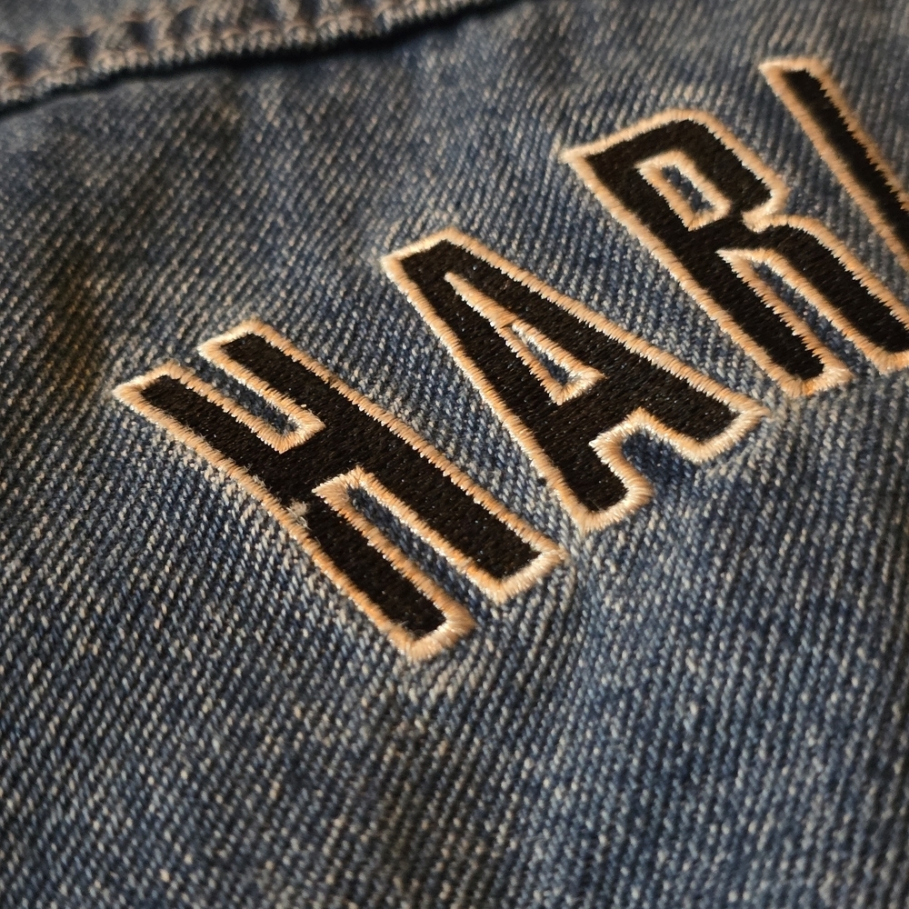 Harley-Davidson Classic Blue Denim Vest - Picture 16 of 16